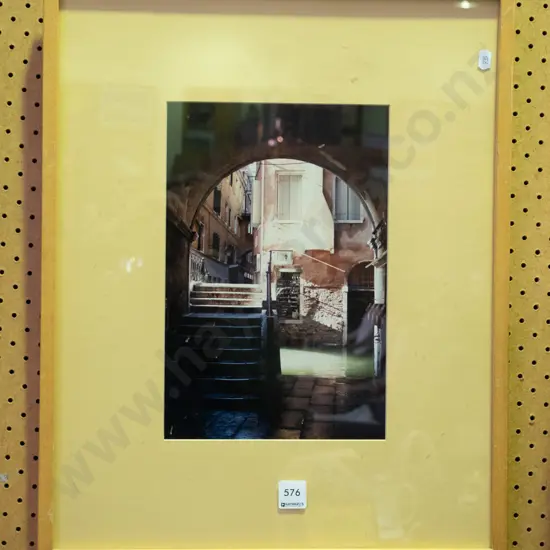 framed photograph - Venice scene