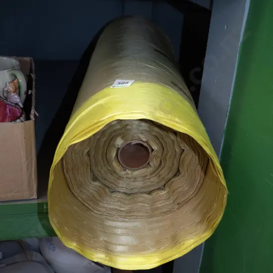 bolt of yellow fabric