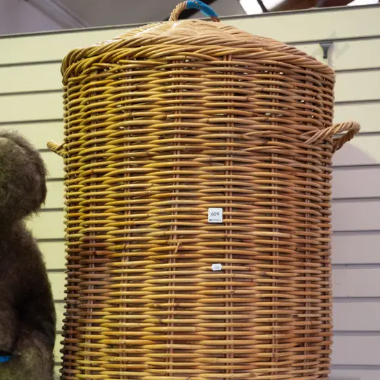 large cane laundry hamper H-700