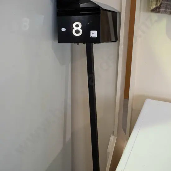 letterbox with 8 on it