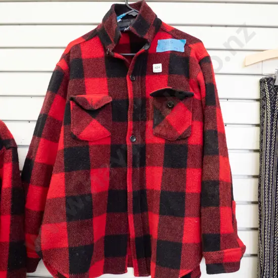 large red checked bush shirt - needs a clean