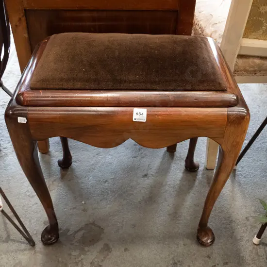 mahogany piano stool