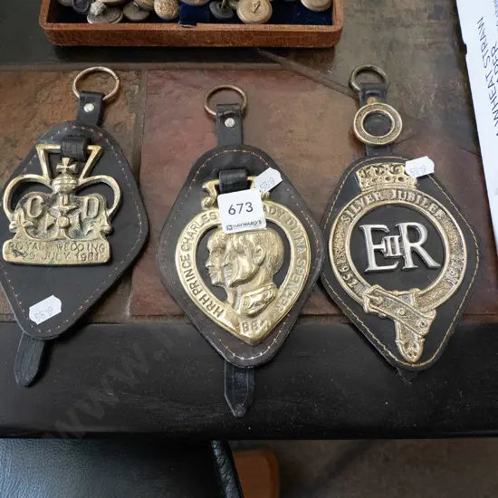 Royal themed horse brasses