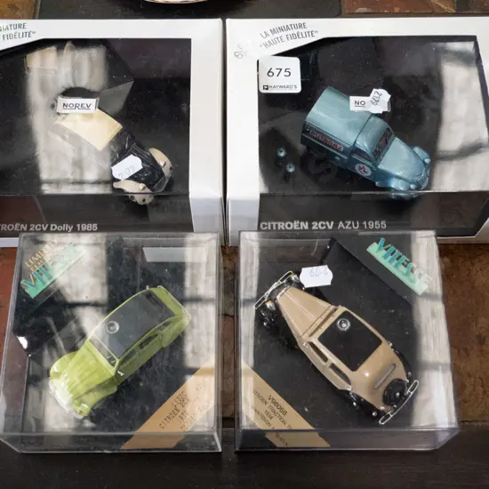 4x boxed Citroen model vehicles