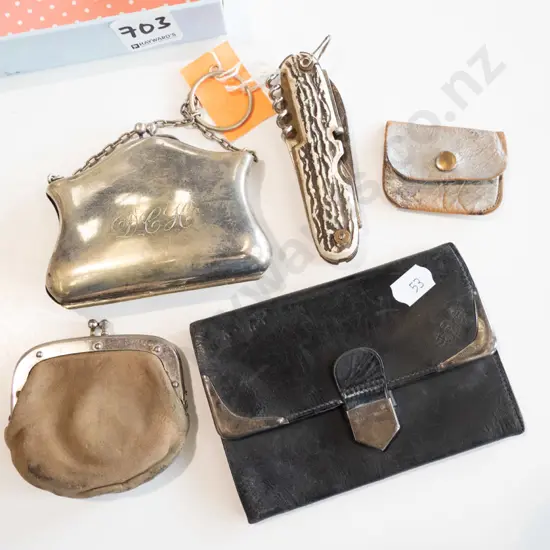 coin purses, pocket knife