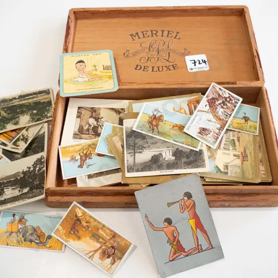cigar box and cigarette collector cards