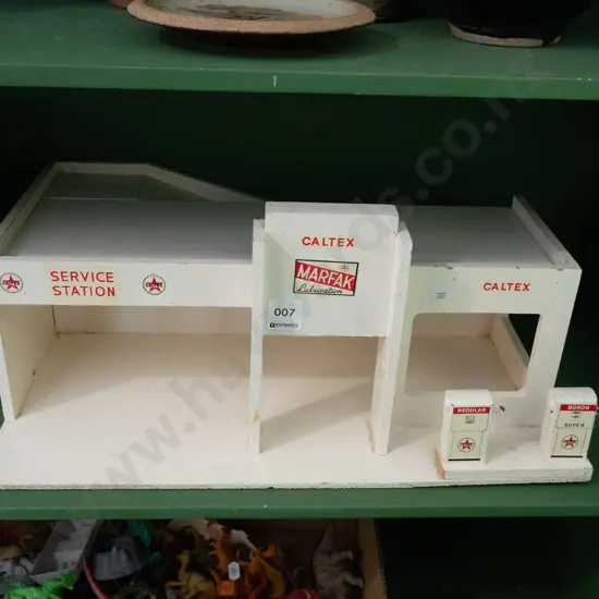 wooden toy service station 