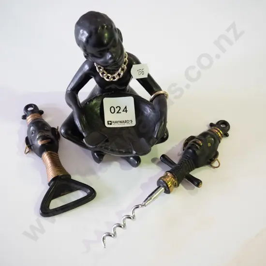 bottle openers, corkscrew, ashtray