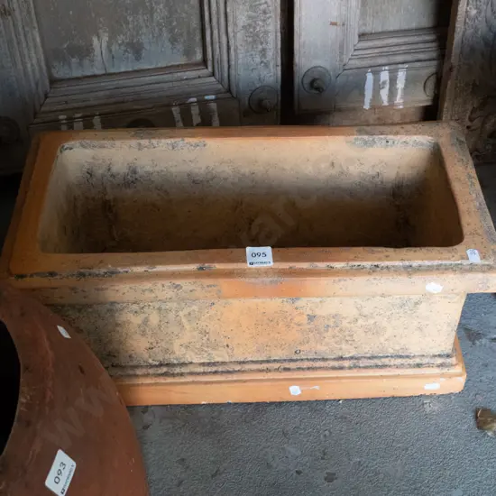terracotta rectangular garden planter