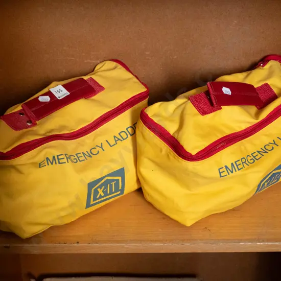 2x emergency ladders in bags