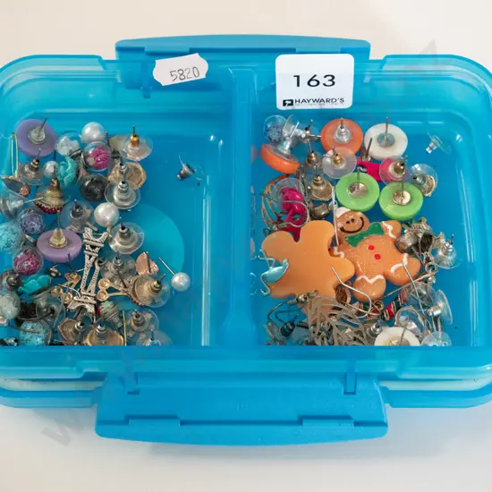 earrings in container