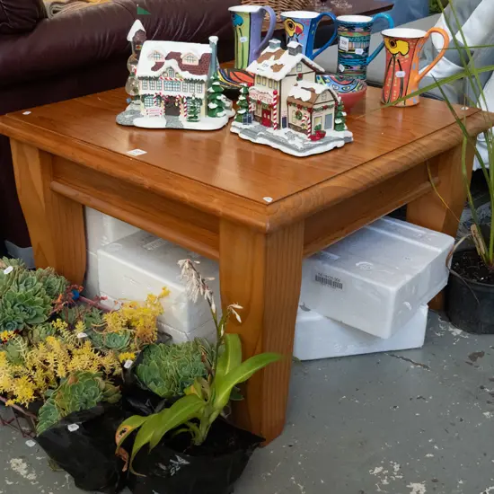 solid pine end table