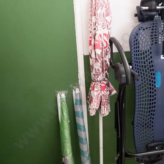 3x beach sun umbrellas