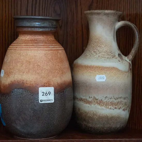 2x German pottery vases