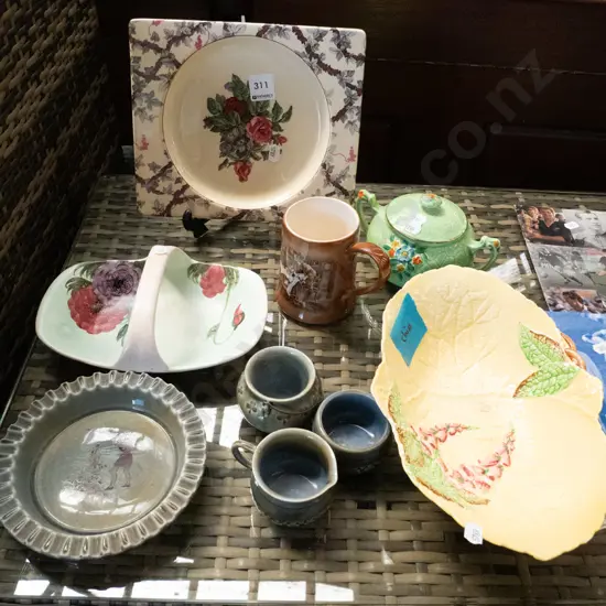Carltonware bowl, IP condiments, Radford dish etc