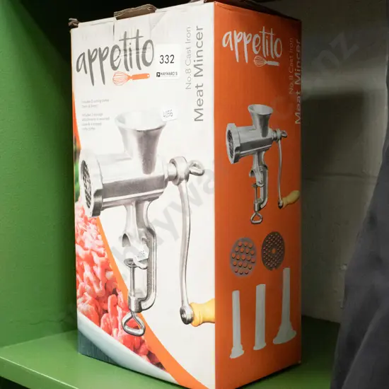 boxed Appetito bench top mincer
