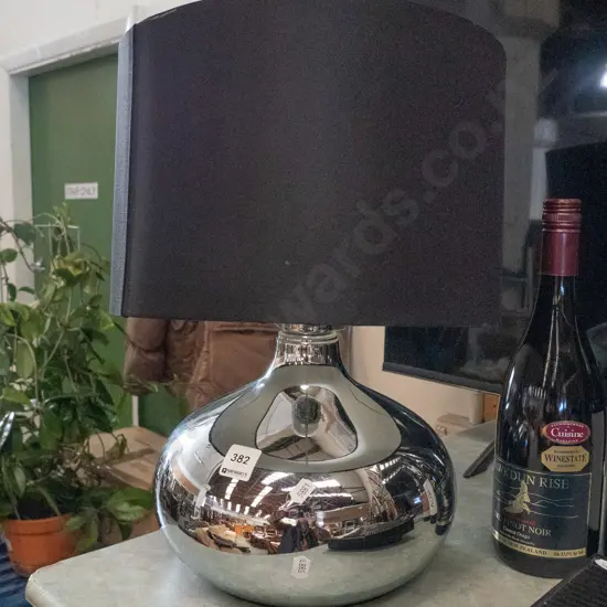 chrome based table lamp