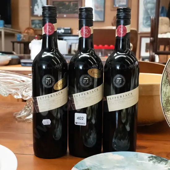 3 bottles of Pepperjack Australian red wine