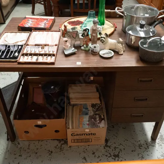 mdf faux faux wood veneer study desk H-740 W-1200 D-750