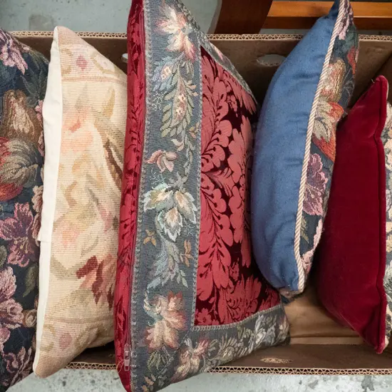 box of cushions