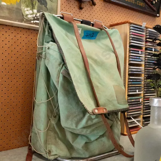 metal framed vintage tramping pack