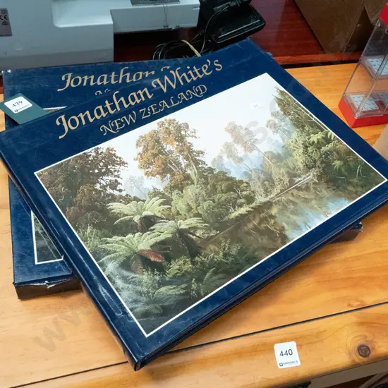 slip cased book; Jonathan White's New Zealand