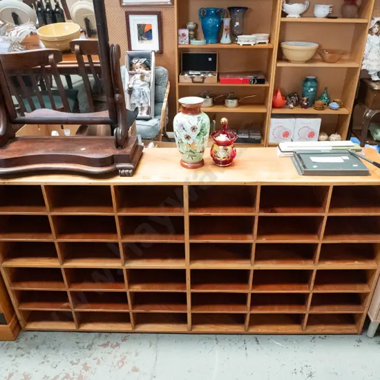 plywood pigeon holes H-835 W-1630 D-325