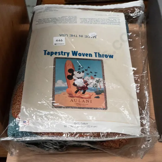 Mickey Mouse woven throw