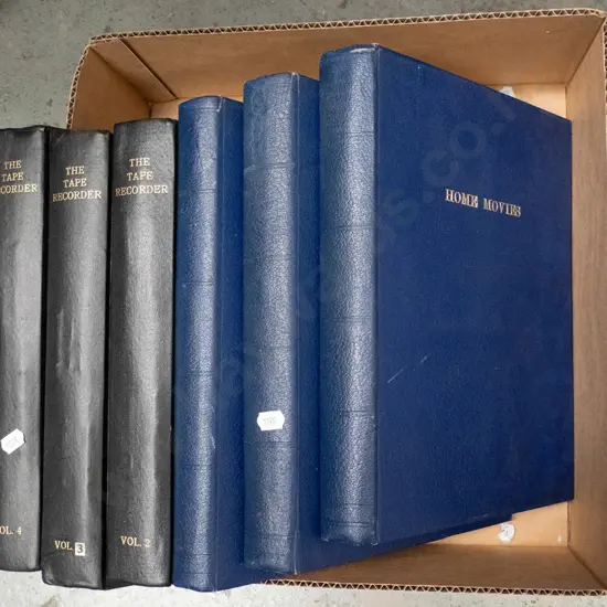 bound volumes of The Tape Recorder and Home Movies magazines