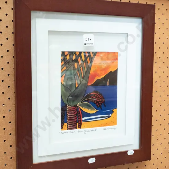 framed print - nikau palm