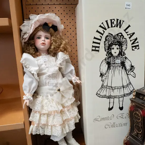 Hillview Lane display doll in box