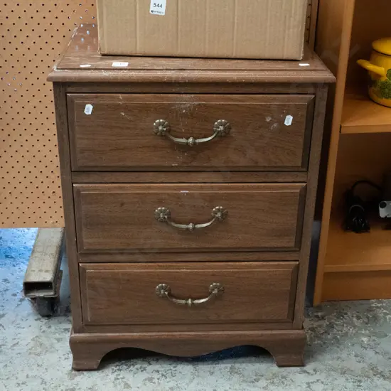 mdf 3 drawer chest - varnish needs attention