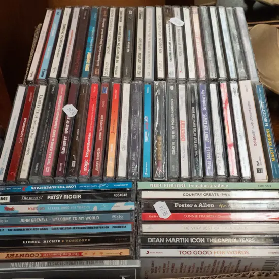 box of CDs