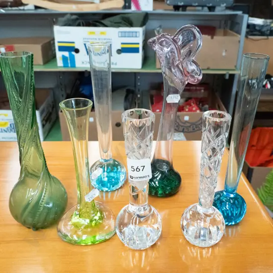 glass bud vases Tallest H-230
