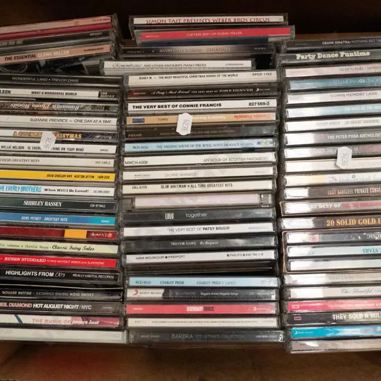 box of CDs