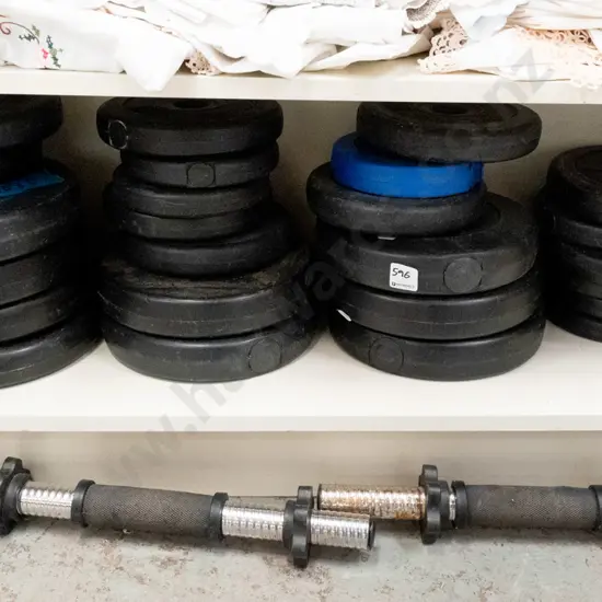 dumb bell and weights