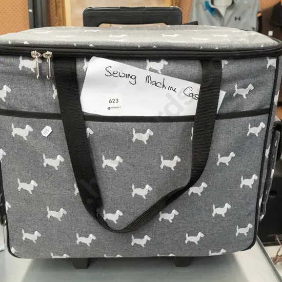 sewing machine case on wheels