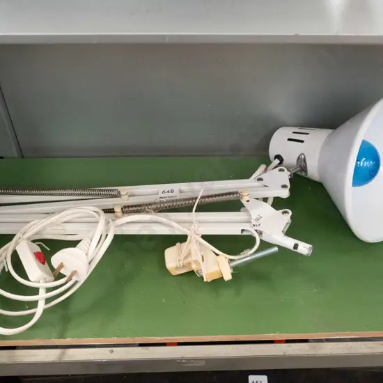 anglepoise clamp mounted lamp