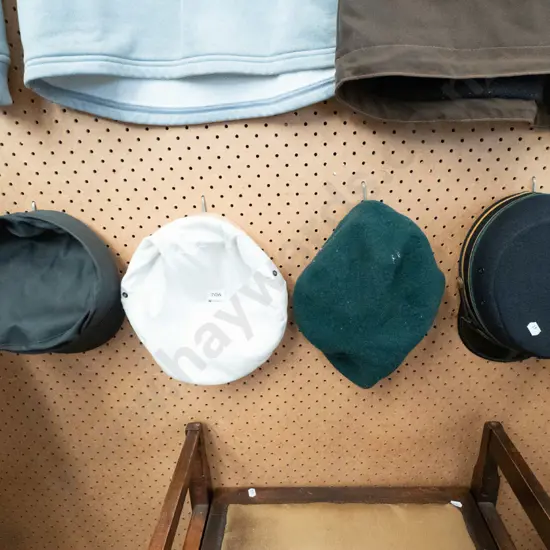 beret, 3 other hats