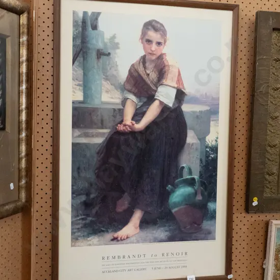 framed poster print -  Rembrandt to Renoir