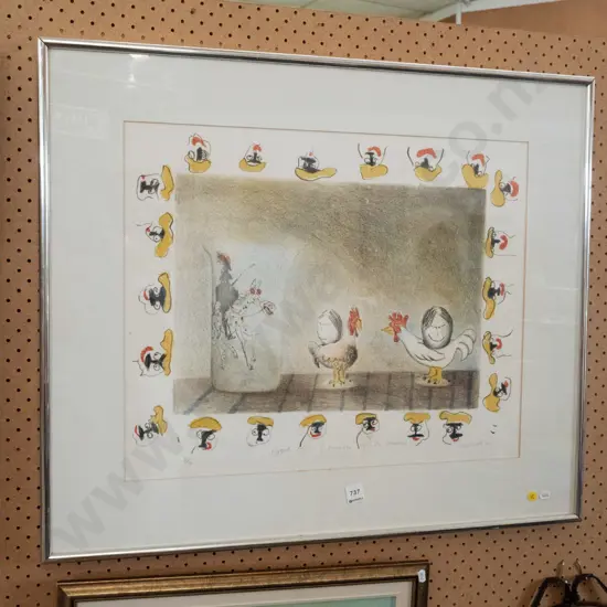 ltd edition print - chicken and eggs