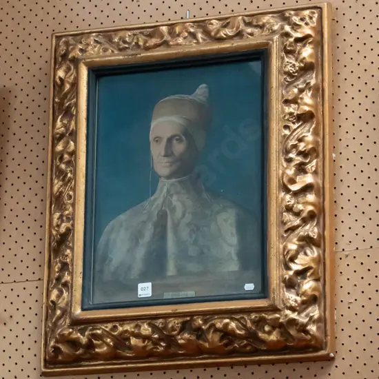 gilt framed print -male portrait