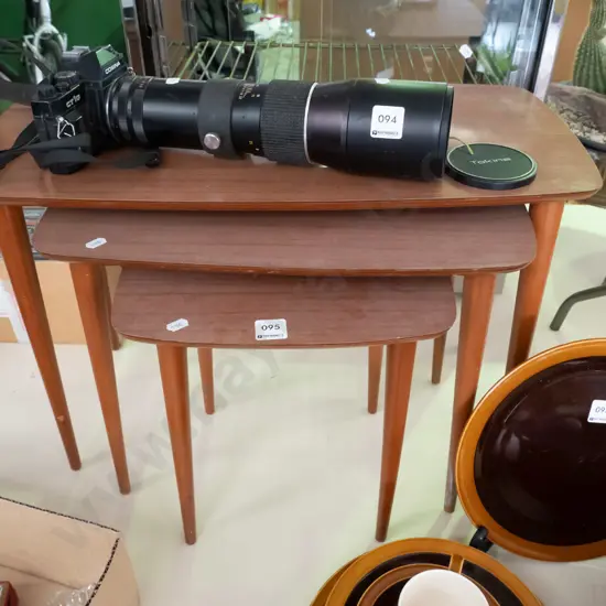 nest of 3 formica top tables