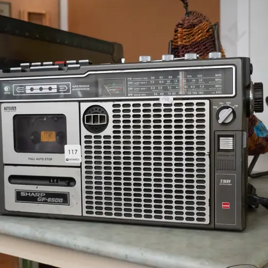 Sharp radio cassette player