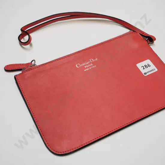 small leather hand bag