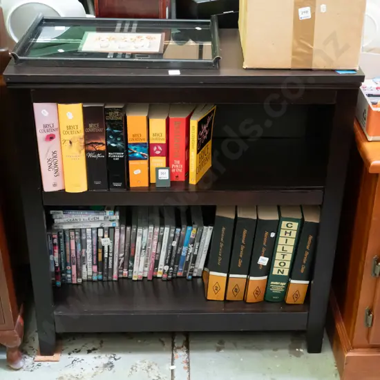 mdf faux wood veneer bookcase H-880 W-820 D-340