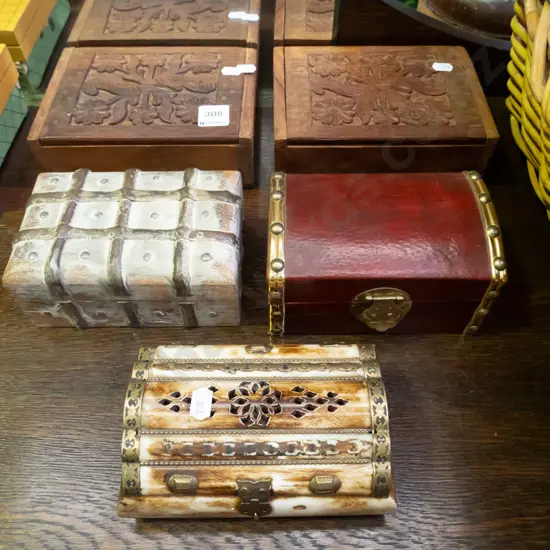 5x trinket/jewellery boxes