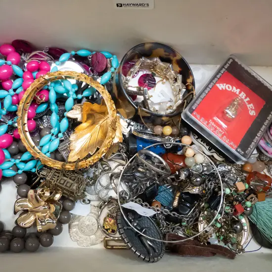 box; bangles, pendants, earrings etc
