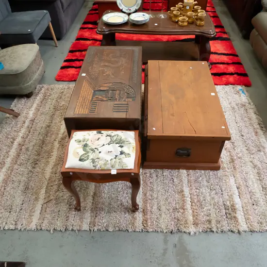 acrylic shagpile floor mat L-2220 W-1470