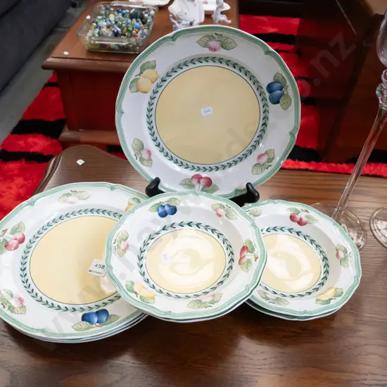 Villeroy and Boch French garden themed plates and bowls